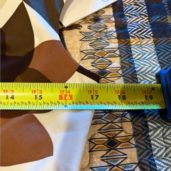 Calvin Klein Women's Brown Geometric Floral Sleeveless Dress size 8 NWT - Picture 8 of 10